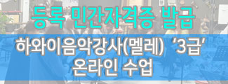 하와이음악강사 3급 과정